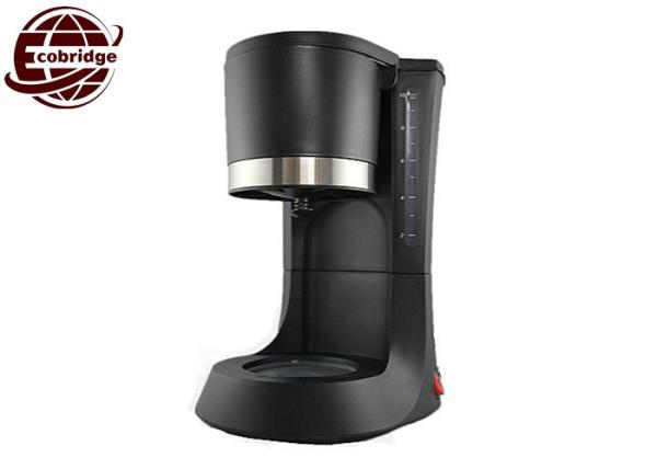 Black 1.2L Mini Household Coffee Makers Custom With PP Glass RoHS ETL Approved