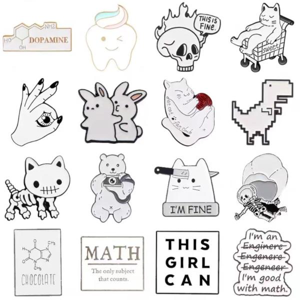 Chine pas cher en gros Chapeau collier vêtements Logo or métal dur doux émail épingle à la main en vrac en stock