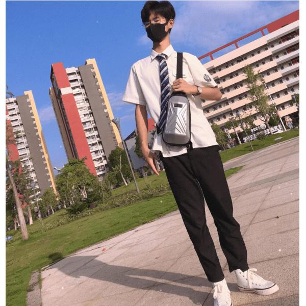 Waterproof Hard Shell Messenger Bag , EVA Crossbody Shoulder Bag Mens