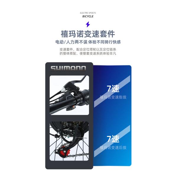 Электрический новый электрический велосипед горный велосипед взрослый ретро внедорожник переменная скорость ускоритель электрический велосипед