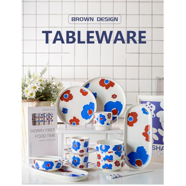 Oportunidad de boda Compuesto de cerámica Set de cena para la vajilla de la cocina nórdica Placas de mesa