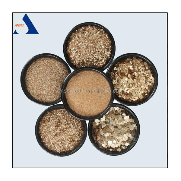 1-3mm 2-4mm Phlogopite Mica Flakes 20mesh Golden Flakes 40mesh Calcined Mica Flakes