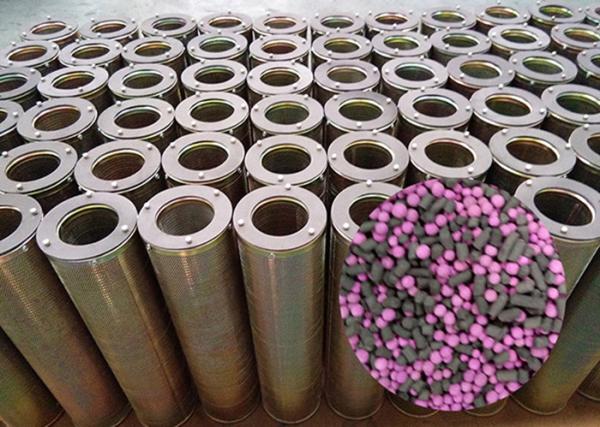 Airport HVAC Ventilation system Hepa Activated Carbon Air Filter Cylinder 145mm X 450mm For Odor Smell Air Filtration