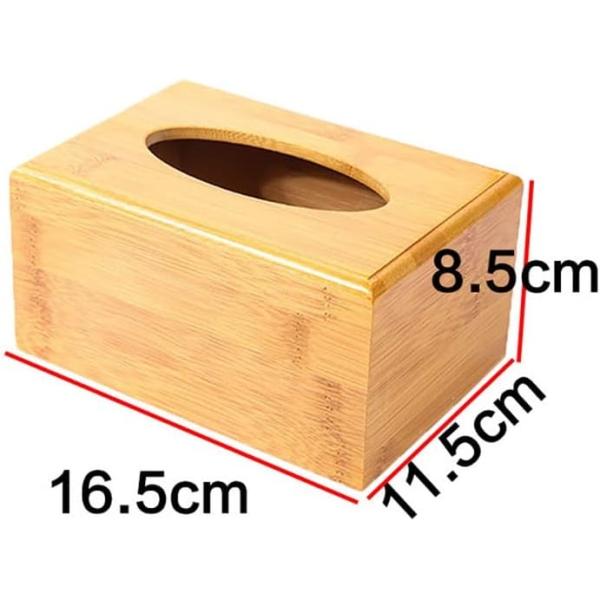 Silk-screen Printed Tissue Box Holder for Wood Storage in Tea Restaurant