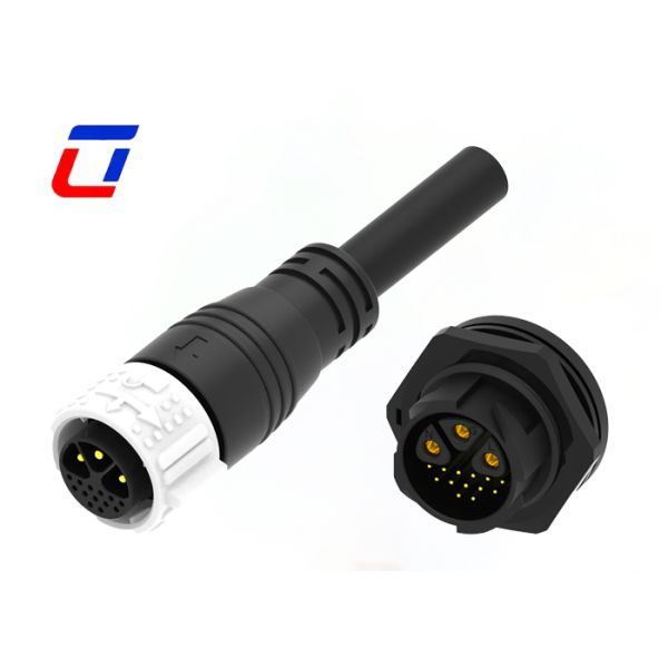 M25 3+13 Pin Waterproof Cable Connector Best Push Lock Multi Pin Connectors