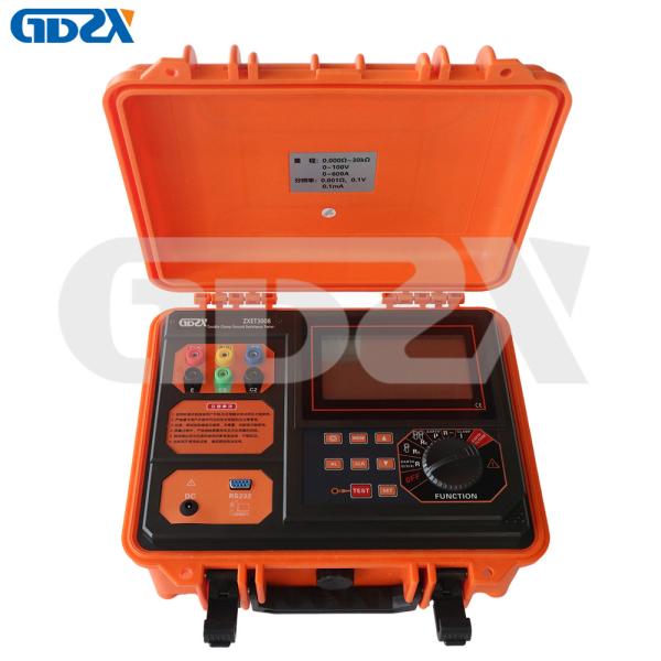 ZXET3008 Double Clamp Ground Resistance Tester With Strong Anti-interference Ability