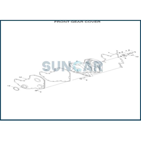 уплотнение масла кривошина 3900709 3935959 CA3935959 393-5959 переднее для Cummins Engine 4D102 6D102
