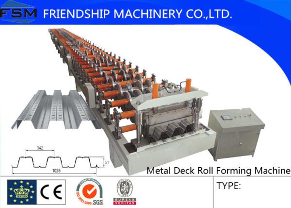 620/700/914mm Covered Width Floor Deck Roll Forming Machinery With 5.5KW Hydraulic Power And 12Mpa