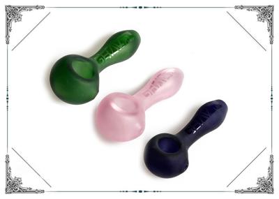 Grav Frosted Glass Smoking Pipes 4 Inches Mix Color Hand Tobacco Pipe