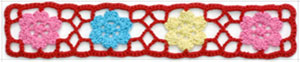 exquisite elastic stretch Crochet Lace trim handmade 7cm Cotton Lace