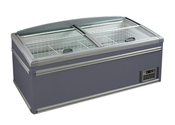 Static Cooling Commercial Supermarket Combined Island Chest Display Freezer