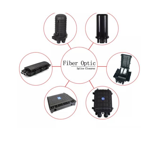 Black Plastic ADSS Joint Box , Optical Fibre Cable Joint Closure