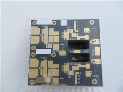 F4B High Frequency PCB Built on 2oz Copper 1.6mm PTFE With Immersion Gold for Power Dividers