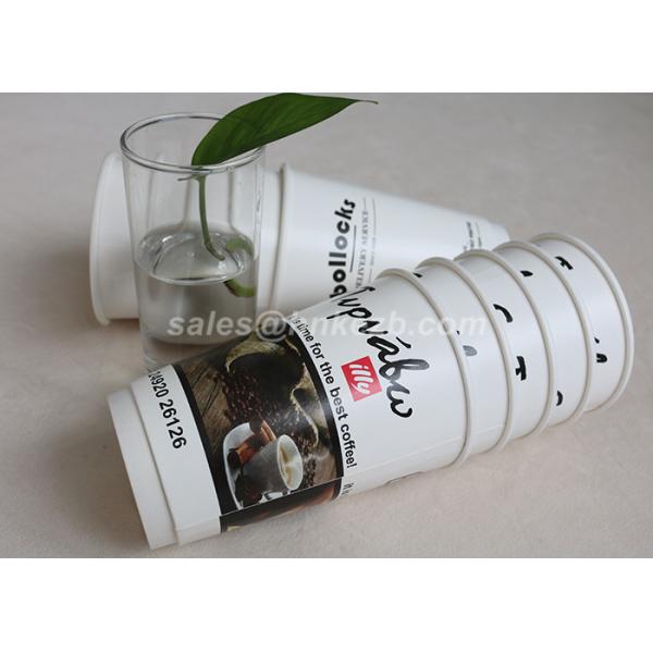 Eco Friendly 12oz Double Wall Paper Cup With Lid Takeaway For Hot Drinking