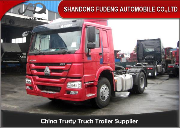 4 X 2 Drive Type Sinotruk Tractor Head Trucks Prime Mover 371 HP
