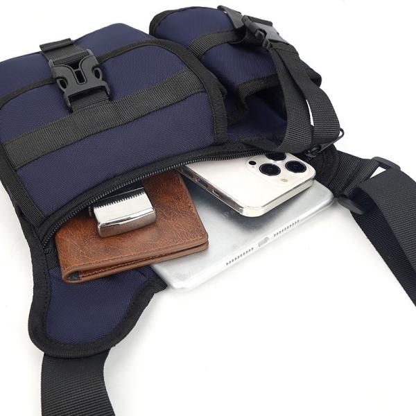 Custom Crossbody Chest Bag With Bottle Holder For Camping Biking Travel Cycling