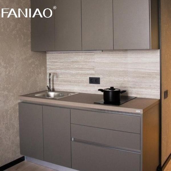 High End Small Kitchen Cabinet Set Flat Pack Mini Kitchenette For Apartment Hotel