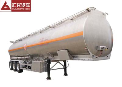 Round Shape Fuel Truck Trailer Aluminum Alloy Vessel Large Capacity