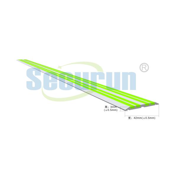Non Slip Safety Photoluminescent Handrail Strips Nosing