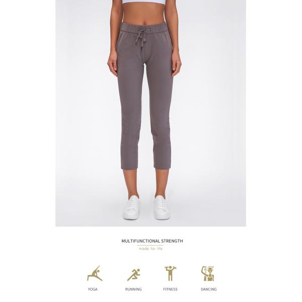 Брюки 3/4 Jogger Sweatpants длины случайные прямые с бортовым карманом 2