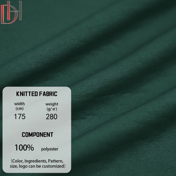 Customized 280g 100% Polyester Fabric French Knitted Brocade Fabric