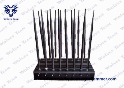 VHF UHF 5G Cell Phone Signal Jammer Desktop All In One 18 Antennas RF Signal Blocker