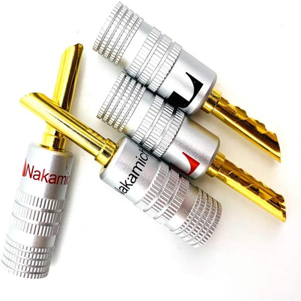 Tomadas de cobre práticas do orador de Nakamichi, conectores da banana de Nakamichi do homem