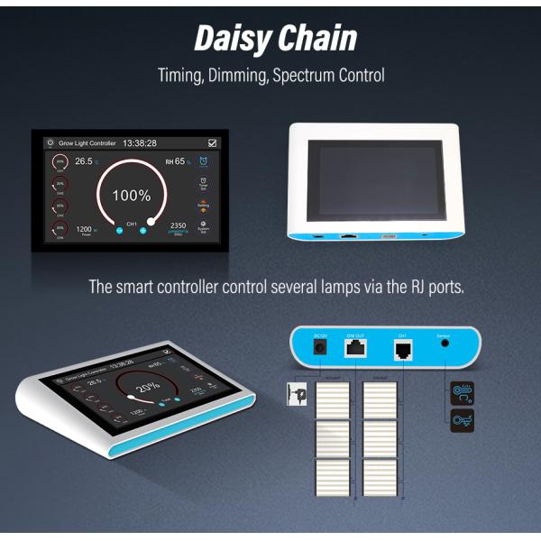 640W grow bars 0-10Volt Dimming RJ45 Channel 6 bars grow light for indoors or greenhouse medical plants cultivation