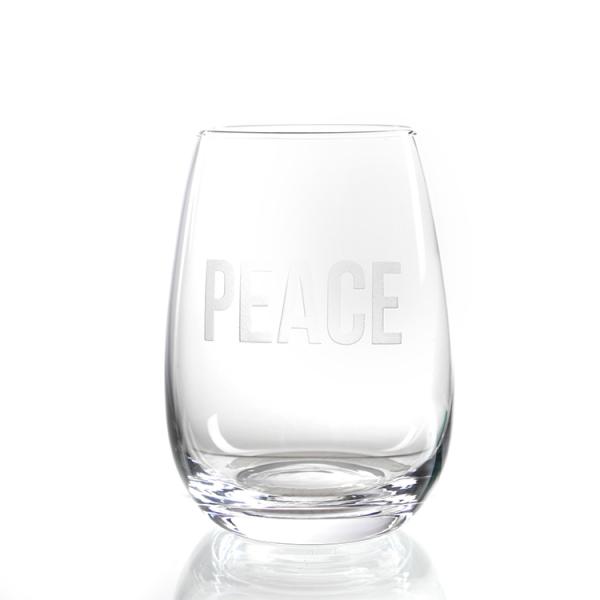 Best sellers transparent lead free crystal stemless red wine glass cup  with engraving decoration