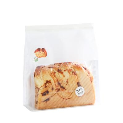 Empacotamento de pão de papel sustentável branco 200-280microns de Brown com a janela média clara