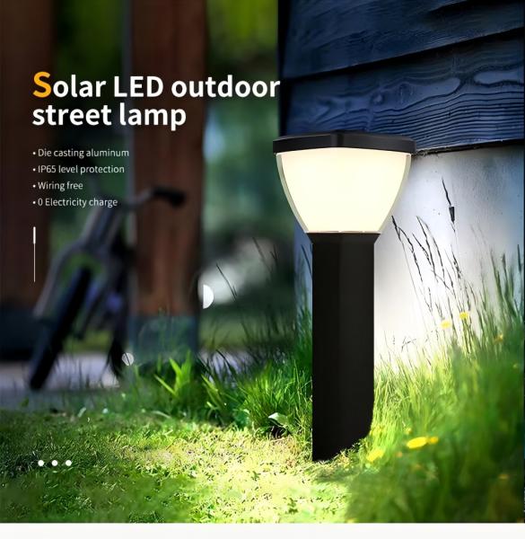 2700K Warm White Solar Garden Pathway Light IP65 Waterproof