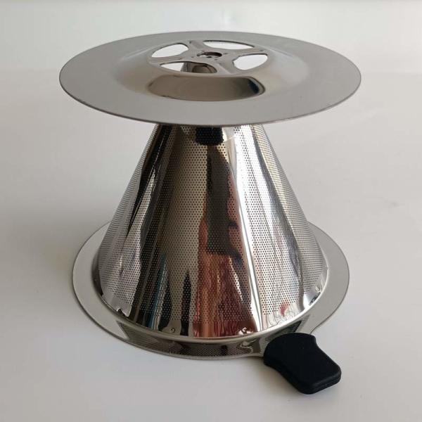 Food Grade 115mm 125mm Coffee Filter Screen Mesh Stainless Steel Coffee Dripper