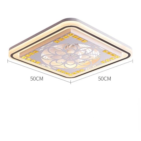 Restaurant Nordic Living Room Bedroom Ceiling Light 220V 110V Led Electric Fan Light (WH-CLL-68)