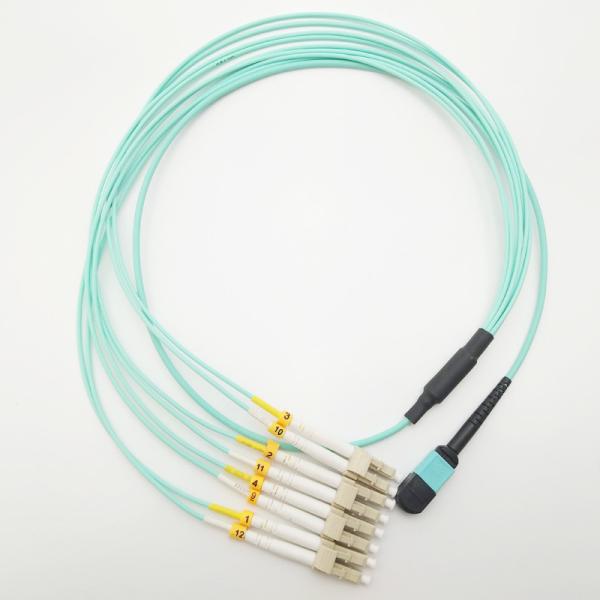 LC DX 2.0mm Fanout Trunk OM3 Mpo 24 Fiber Cable