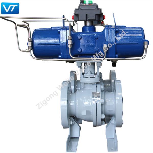 4" classe opérée pneumatique 300 du robinet à tournant sphérique de WCB F316 STL