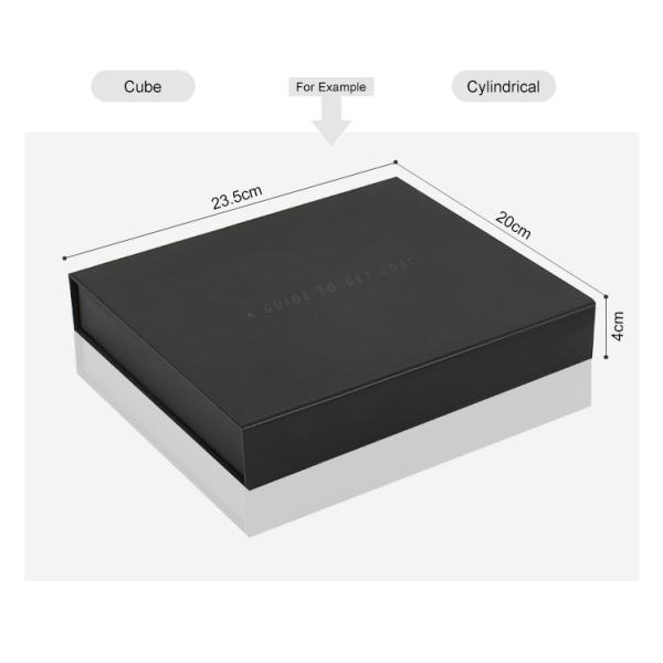 Black Custom Magnetic Box Packaging Rigid Cardboard Flexible With Inserts