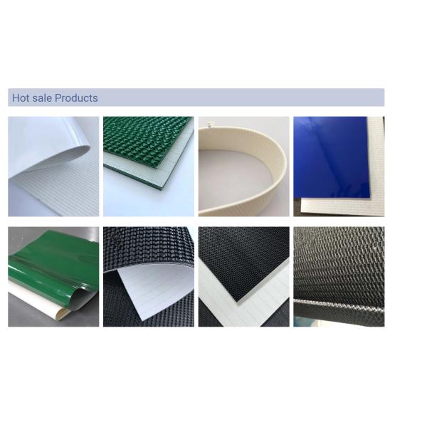Solid PVC Material Conveyor Belt Customized Width High Durability
