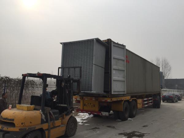 14 microns temporary fencing panels 2100mm x 2400mm 60mm x 150mm x 3.00mm diameter clamp to suit OD 32 post