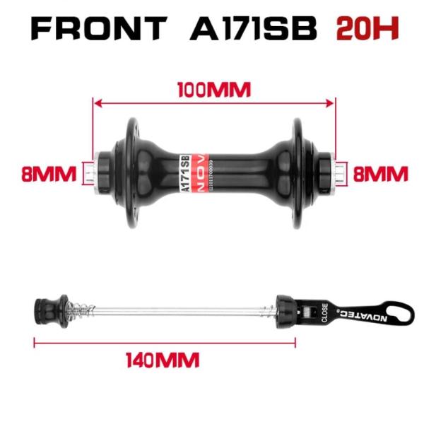 SAVA Bike And Cycle Accessories, frente 100m m/parte posterior 130m m del eje de rueda de bicicleta de la aleación