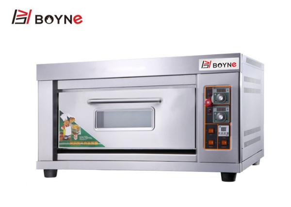 1 Deck 2 Tray 6.6kw Commercial Bakery Deck Oven for bakery