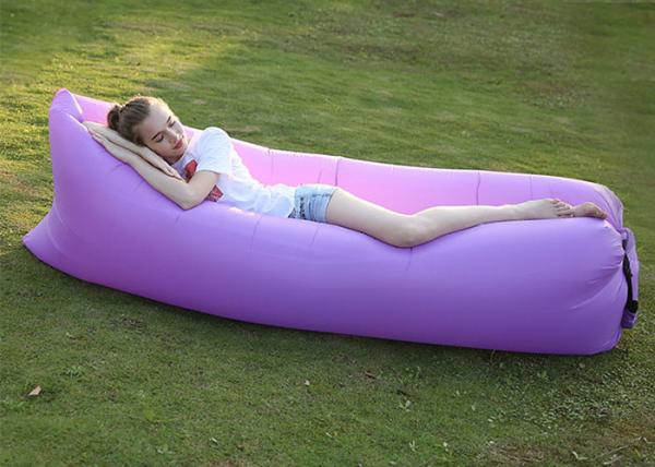 Polyester Lounge Inflatable Sleeping Bag Single Person Inflatable Lazy Beach Sofa Bed