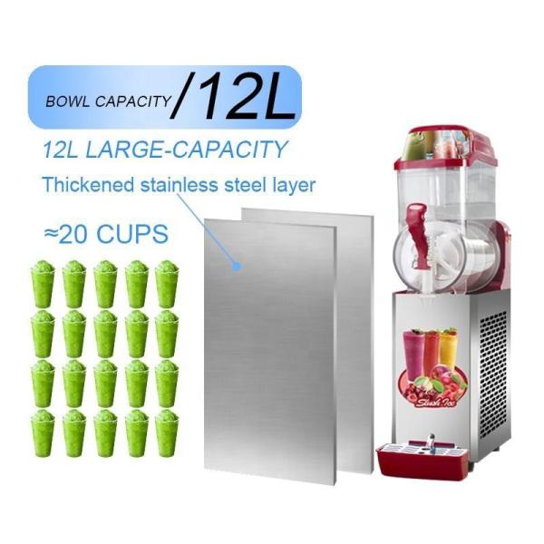 Industrial Size 620*670*840mm Automation Slush Machine with 2 Tank Slush Ice Machine