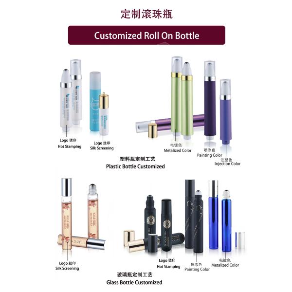 RPPG 25ML 20ML 18ML Plastic Pp Pcr Roller Bottle With Massage Roller Ball Applicator And Keychain Lanyard Straps