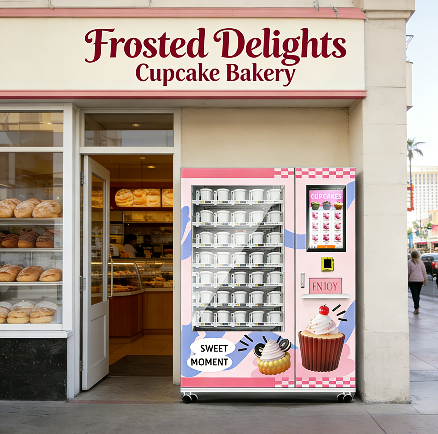 Haloo Cake Vending Machine With Cooling And Intelligent Management System