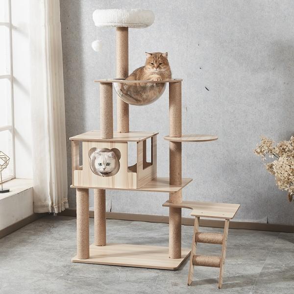 Sisal Cat Scratching Post Multi-Layer Cat Jumping Platform and Low Energy Consumption