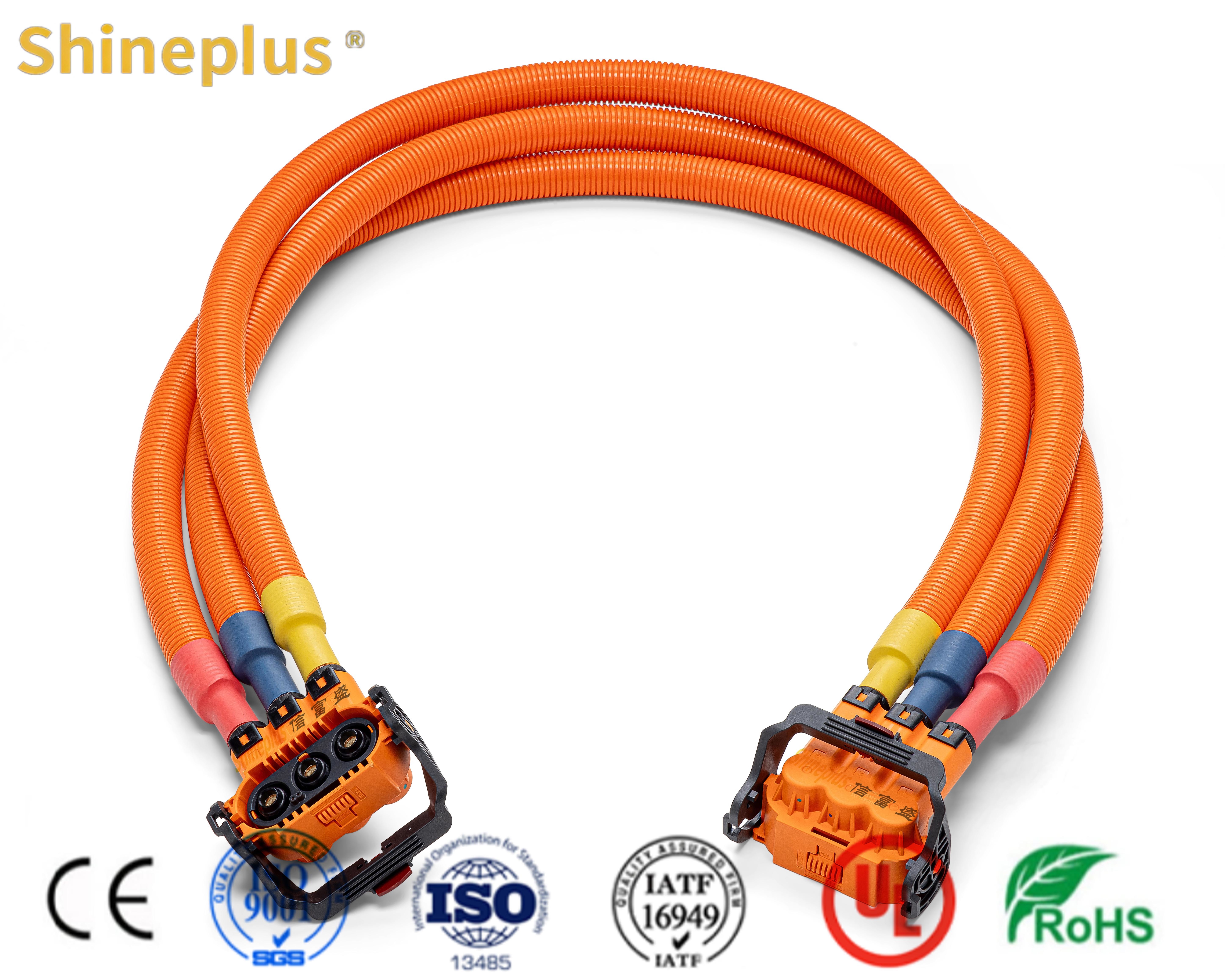 High Voltage Wiring Harness for Electric Vehicles, Compatible with Motor, Factory Price