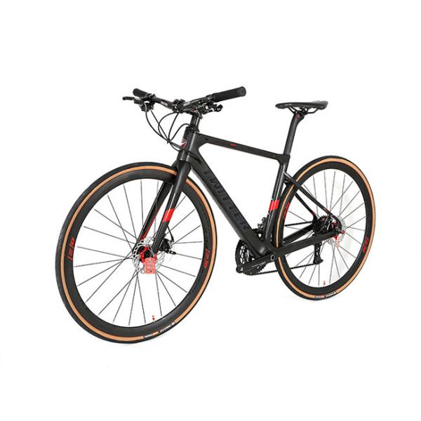 велосипед волокна углерода колеса 700x25C гибридный, рамка размера XL велосипеда кадра 45cm стабилизированная