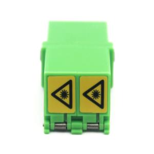 FTTH LC Duplex Fiber Optic Adapter with Flip Auto Shutter