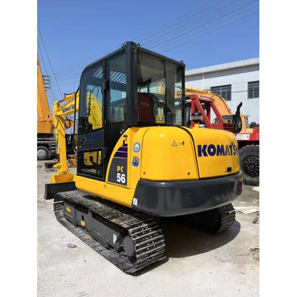 Low Working Hours Used Komatsu PC56 Mini Small Excavator for Construction Efficiency