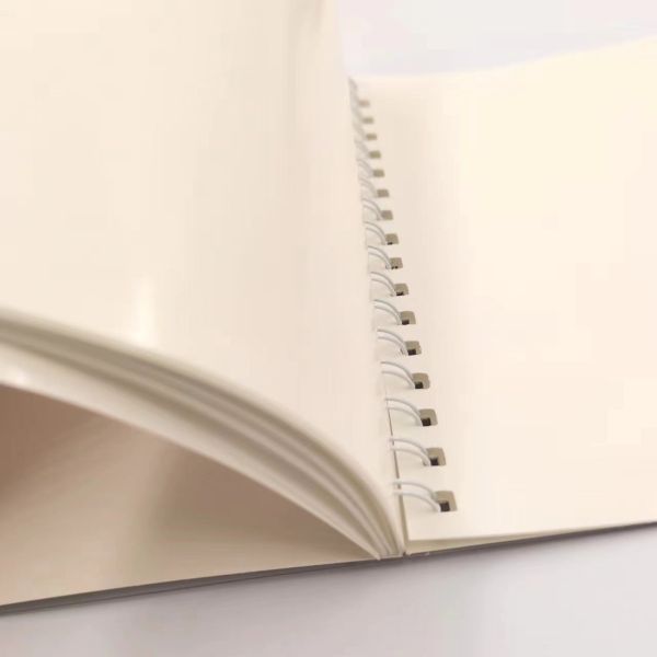 Custom A5 Softcover Spiral Bound Reusable Sticker Book with 100 Double Sided Pages Silicone Release Paper
